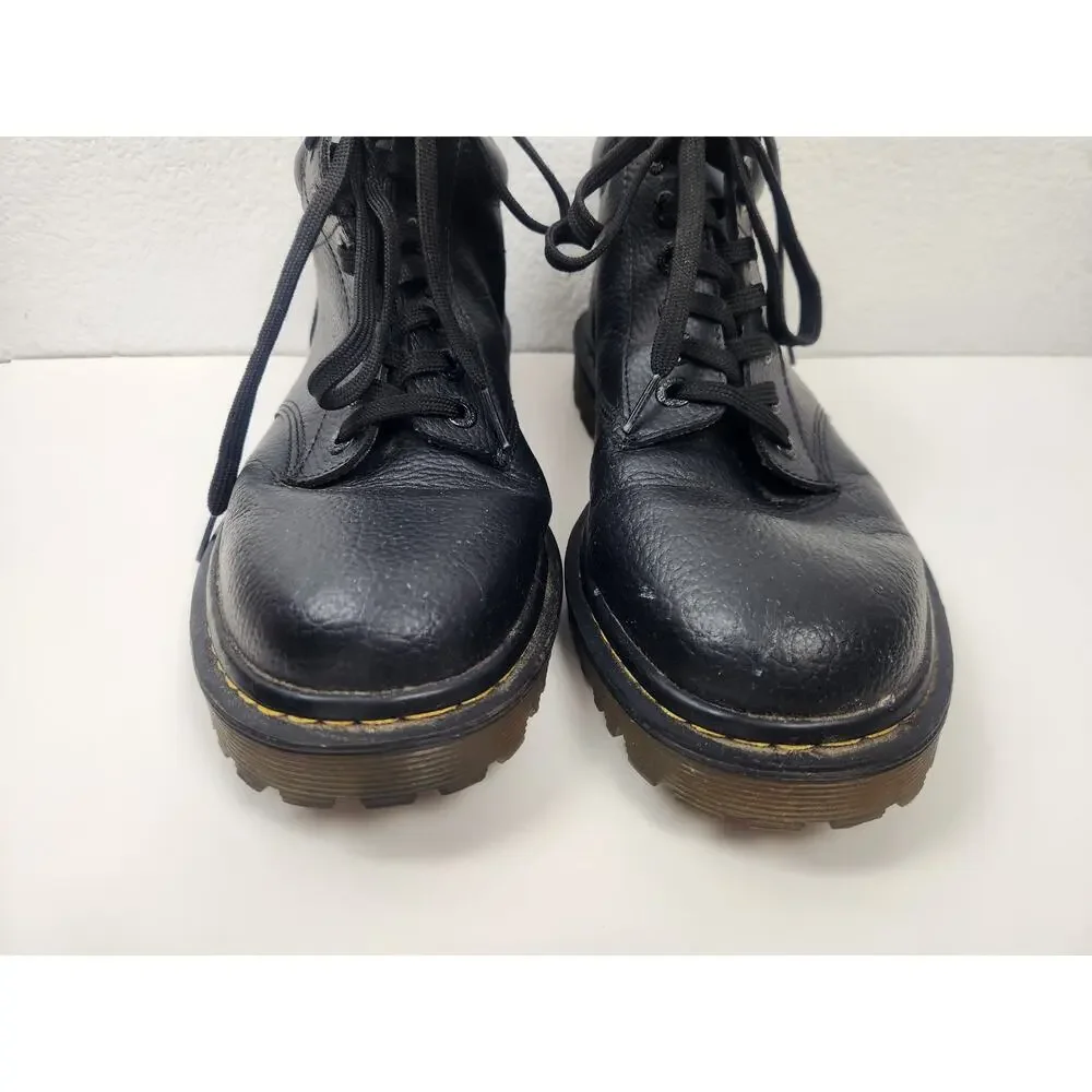 Dr. Martens Harrisfield Boot Black Leather Men Size 12 Work